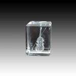 Crystal Cube of Violin Small 