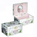 Jewelry Box Irish with Ballerina and Shamrocks