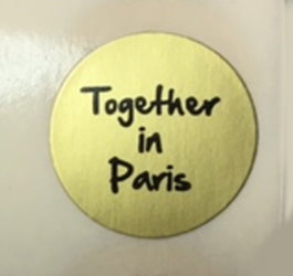 Together in Paris Gold Foil Label for Anastasia Necklace