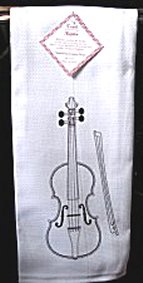 Kitchen Towel with Violin