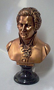 Composer Busts - Copper Bronze Tone  Bach, Mozart,  Beethoven or Chopin,  Large