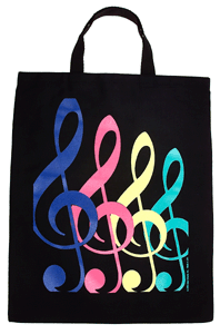 Tote Bag Colorful G-Clef