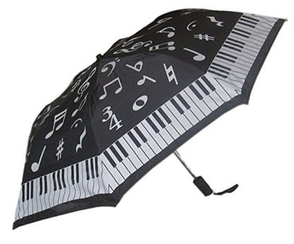 Umbrella with Keyboard and Notes 