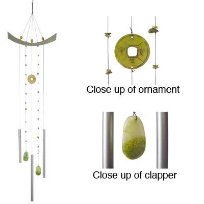 Woodstock Wind Chimes - Chi Energy (Jade)