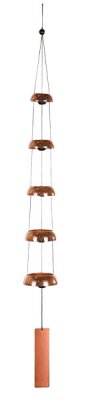 Woodstock Wind Chimes Temple Bells - Quintet in Copper